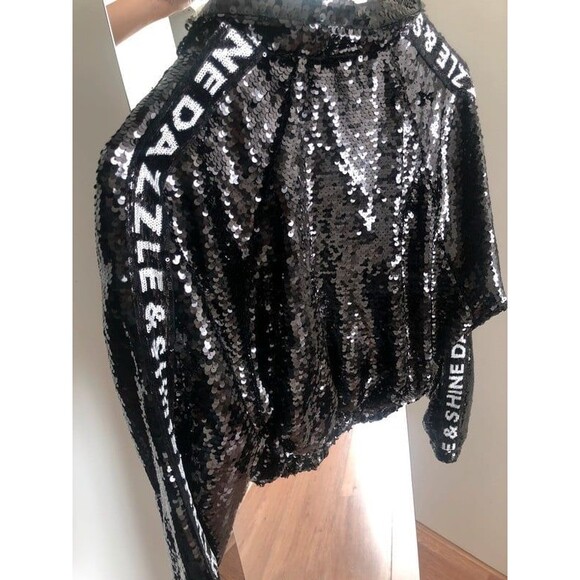 Sequin bomber jacket S - Picture 2 of 2